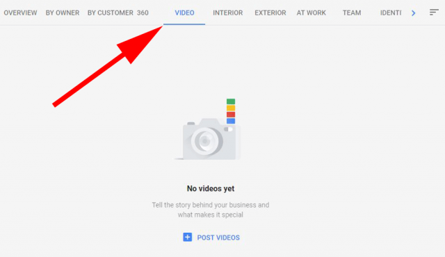 Гугл тестирует добавление видео для некоторых бизнесов